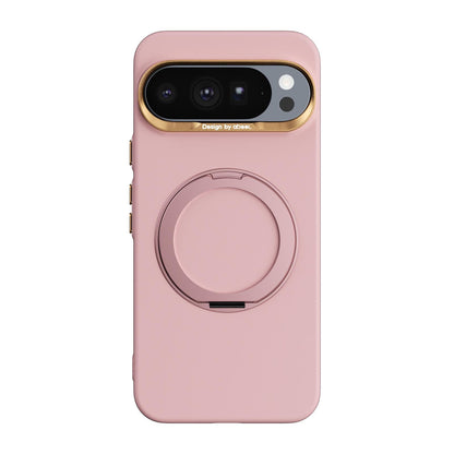 For Google Pixel 10 Pro XL ABEEL Lightweight Zero Skin Feel Magnetic PC Phone Case with Holder - Pink - EDA009950902B
