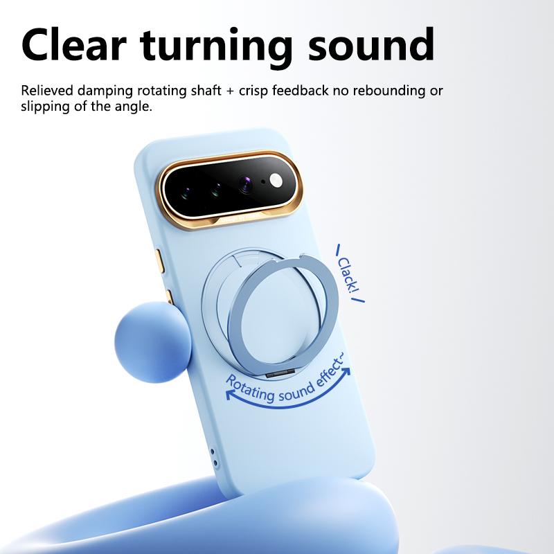 For Google Pixel 10 Pro XL ABEEL Lightweight Zero Skin Feel Magnetic PC Phone Case with Holder - Pink - EDA009950902B