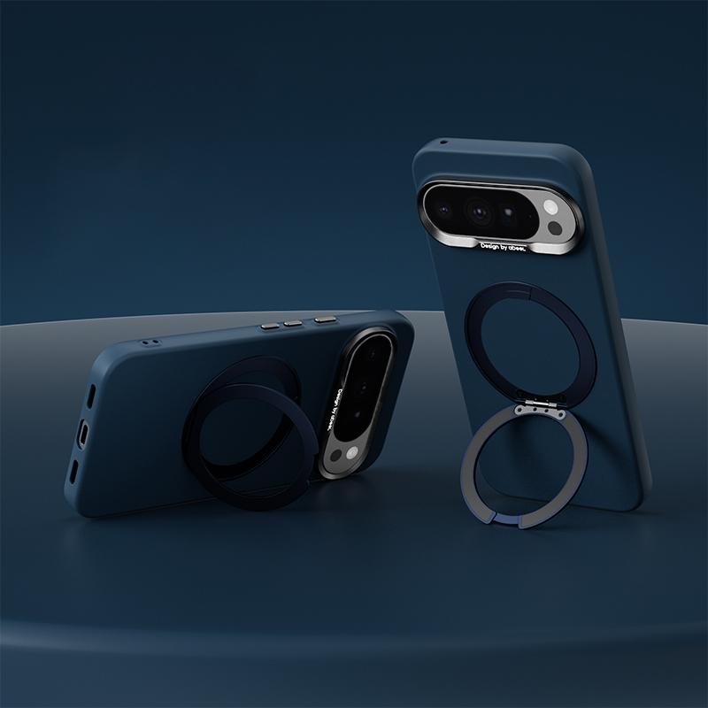 For Google Pixel 10 Pro XL ABEEL Lightweight Zero Skin Feel Magnetic PC Phone Case with Holder - Blue - EDA009950902C
