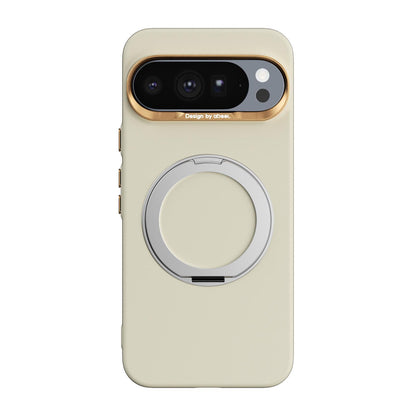For Google Pixel 10 Pro XL ABEEL Lightweight Zero Skin Feel Magnetic PC Phone Case with Holder - Yellow - EDA009950902D