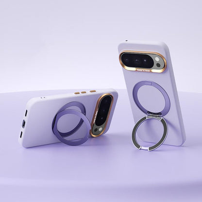 For Google Pixel 10 Pro XL ABEEL Lightweight Zero Skin Feel Magnetic PC Phone Case with Holder - Lilac Purple - EDA009950902E