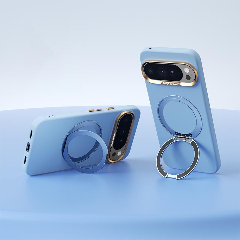 For Google Pixel 10 Pro XL ABEEL Lightweight Zero Skin Feel Magnetic PC Phone Case with Holder - Sky Blue - EDA009950902F