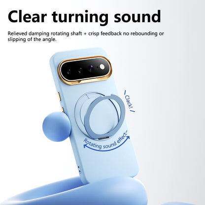 For Google Pixel 10 Pro XL ABEEL Lightweight Zero Skin Feel Magnetic PC Phone Case with Holder - Sky Blue - EDA009950902F