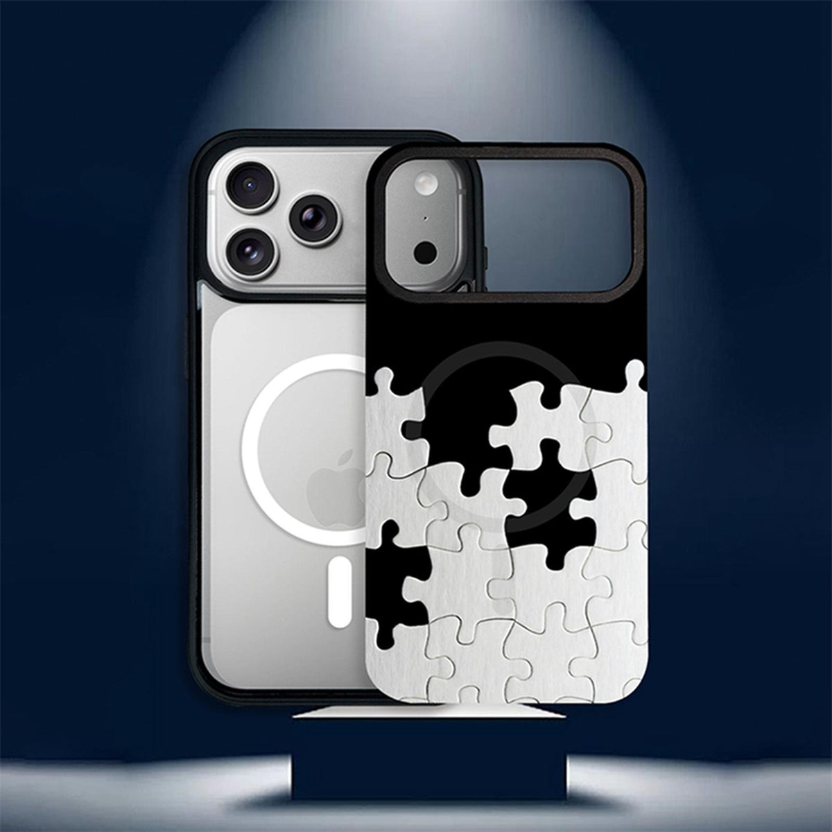For iPhone Air Star Cross Detachable Dual Magnetic PC Hybrid TPU Phone Case - Puzzles - EDA009954004C