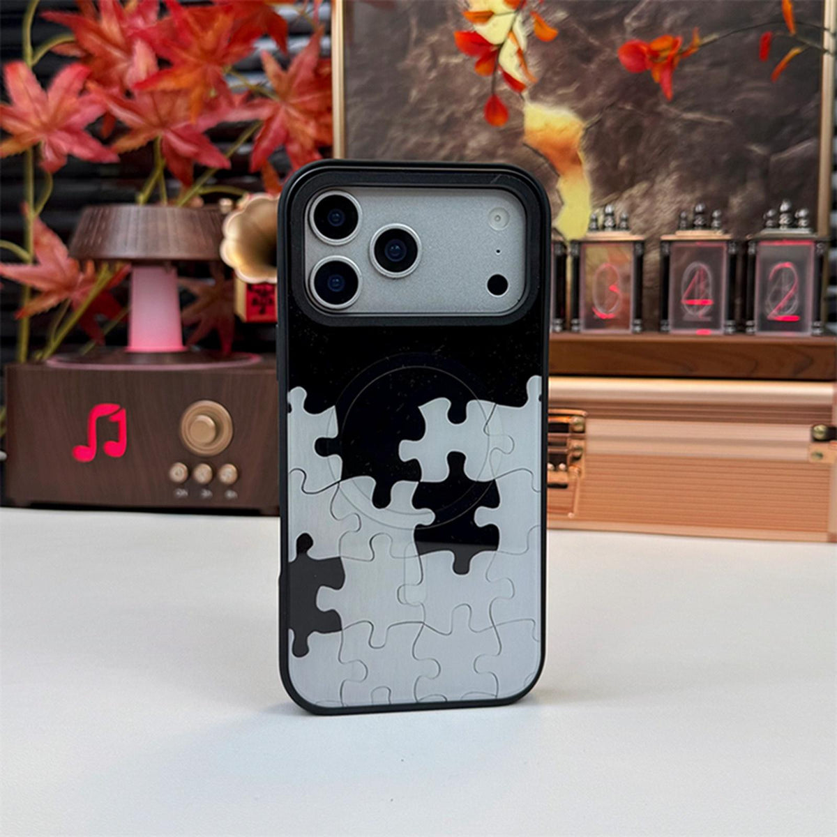 For iPhone Air Star Cross Detachable Dual Magnetic PC Hybrid TPU Phone Case - Puzzles - EDA009954004C