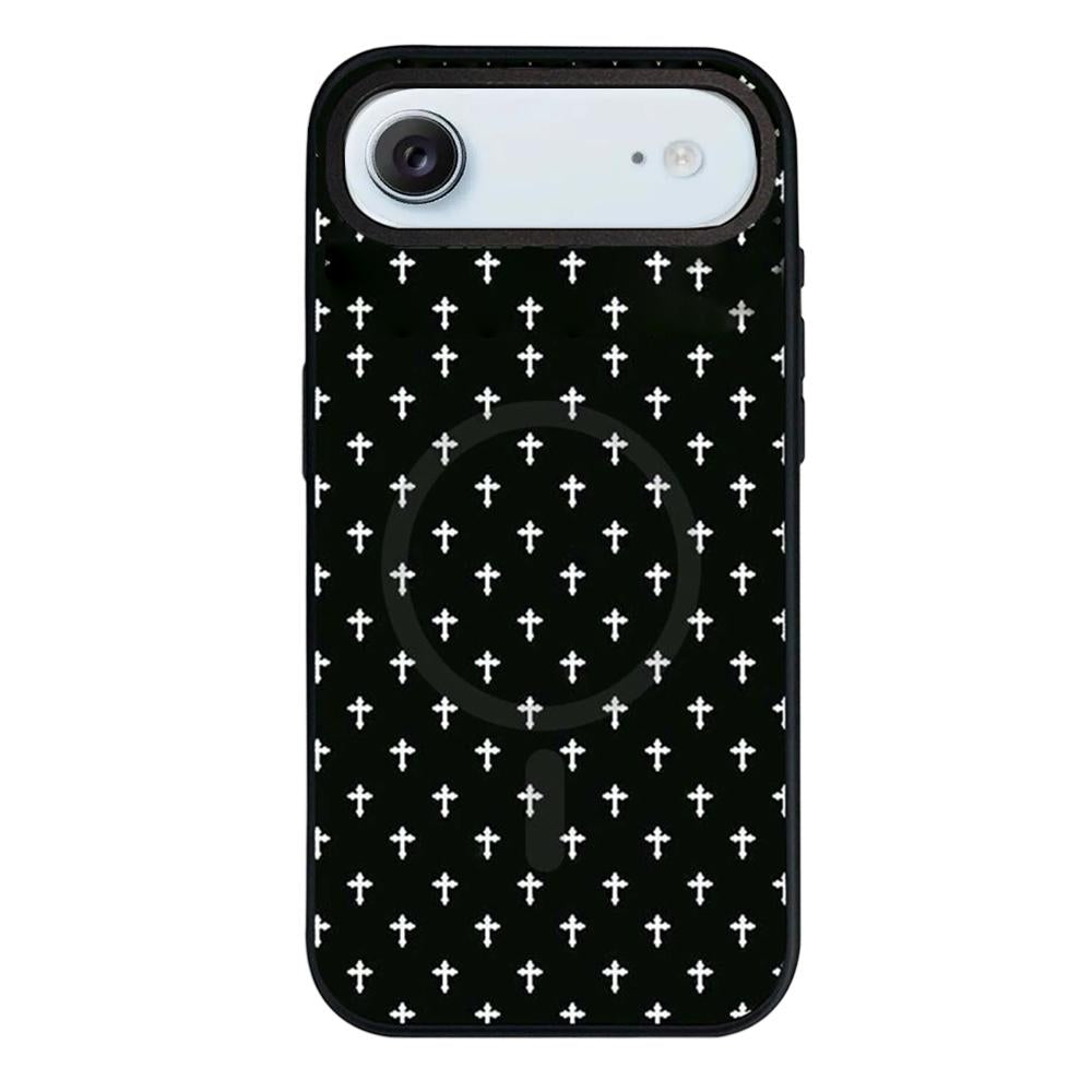 For iPhone Air Star Cross Detachable Dual Magnetic PC Hybrid TPU Phone Case - Cross - EDA009954004D