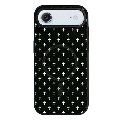 For iPhone Air Star Cross Detachable Dual Magnetic PC Hybrid TPU Phone Case - Cross - EDA009954004D