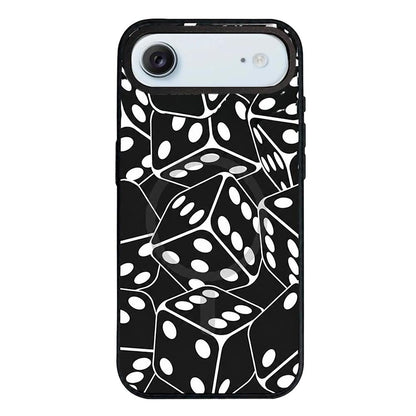 For iPhone Air Star Cross Detachable Dual Magnetic PC Hybrid TPU Phone Case - Dice - EDA009954004E