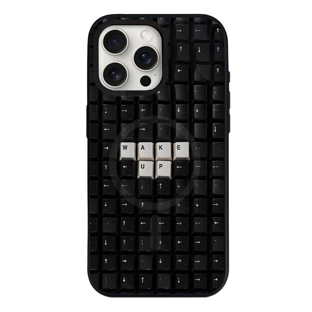 For iPhone 15 Pro Star Cross Detachable Dual Magnetic PC Hybrid TPU Phone Case - Keys - EDA009954010B