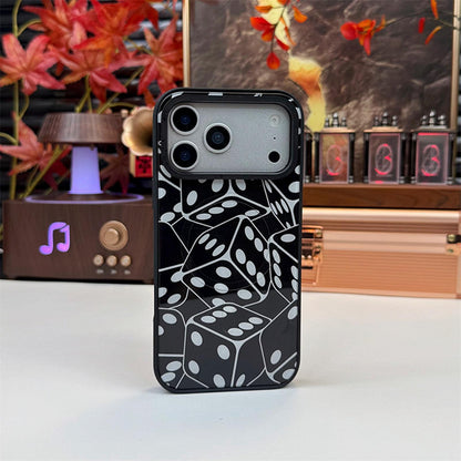 For iPhone 13 Pro Star Cross Detachable Dual Magnetic PC Hybrid TPU Phone Case - Dice - EDA009954018E