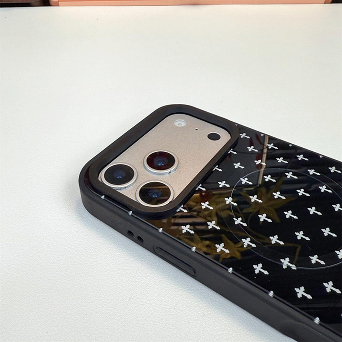 For iPhone 13 Pro Star Cross Detachable Dual Magnetic PC Hybrid TPU Phone Case - Star - EDA009954018A