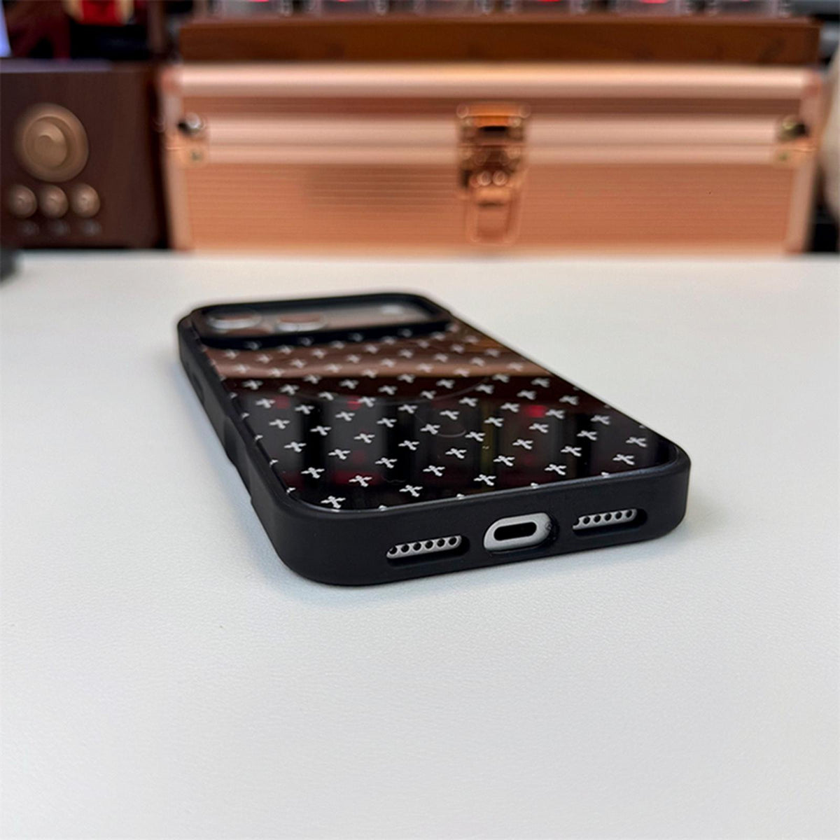 For iPhone 14 Star Cross Detachable Dual Magnetic PC Hybrid TPU Phone Case - Star - EDA009954014A