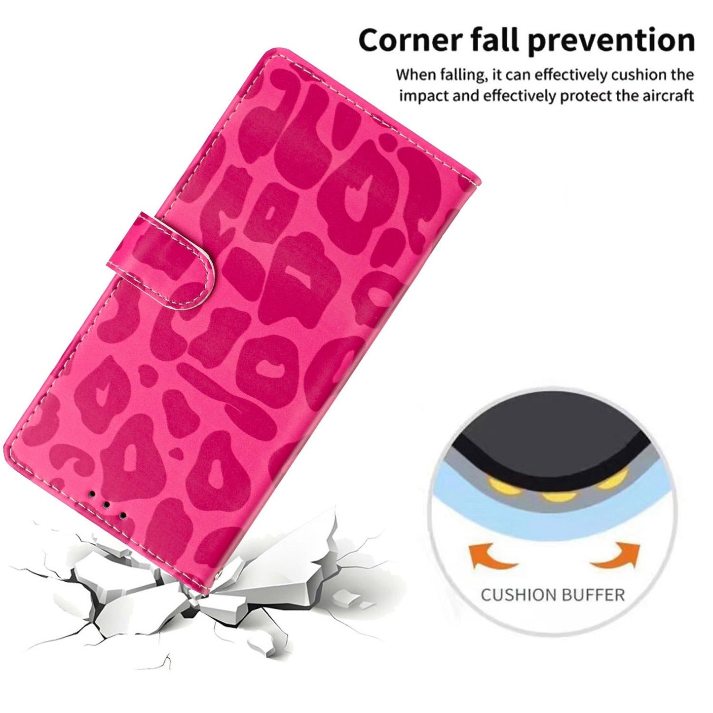 For Redmi K90 Pro Max / Poco F8 Ultra Leopard Print Wallet Vegan Leather Phone Case with Lanyard(Rose Red)