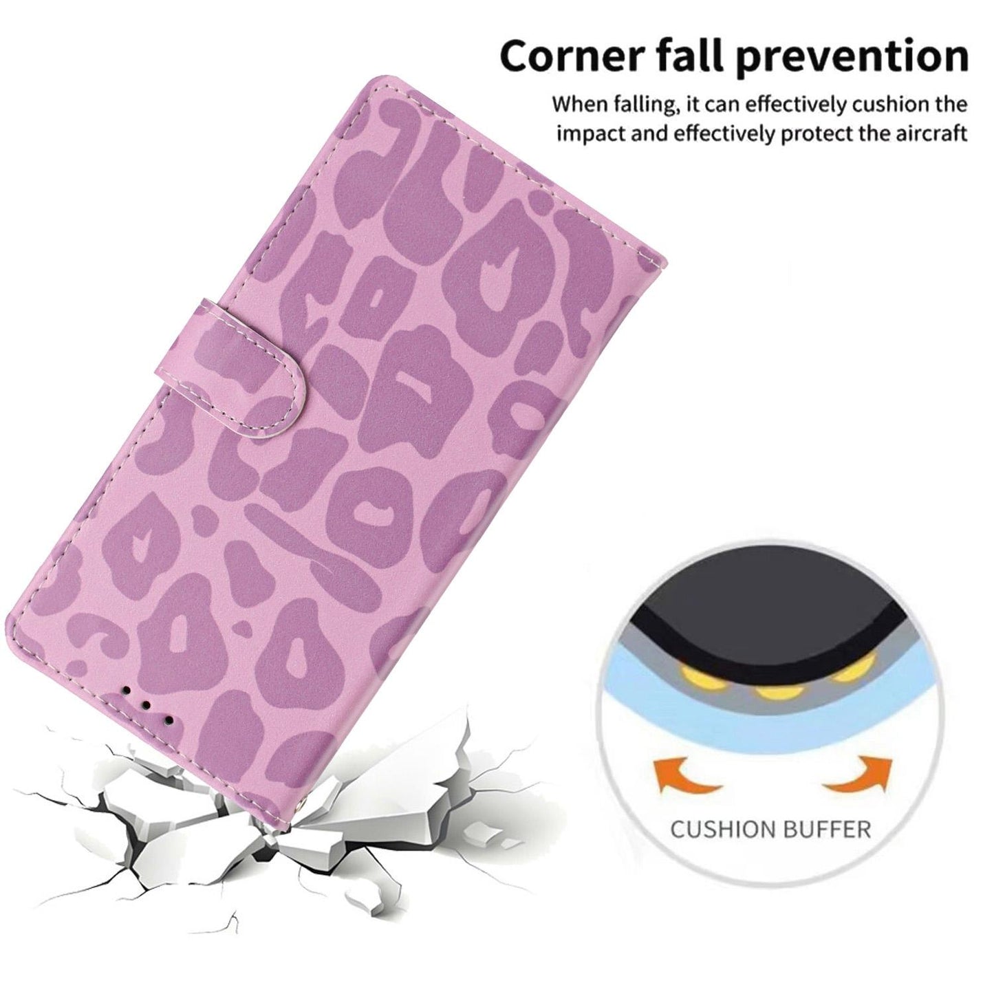 For Redmi K90 Pro Max / Poco F8 Ultra Leopard Print Wallet Vegan Leather Phone Case with Lanyard(Light Purple)