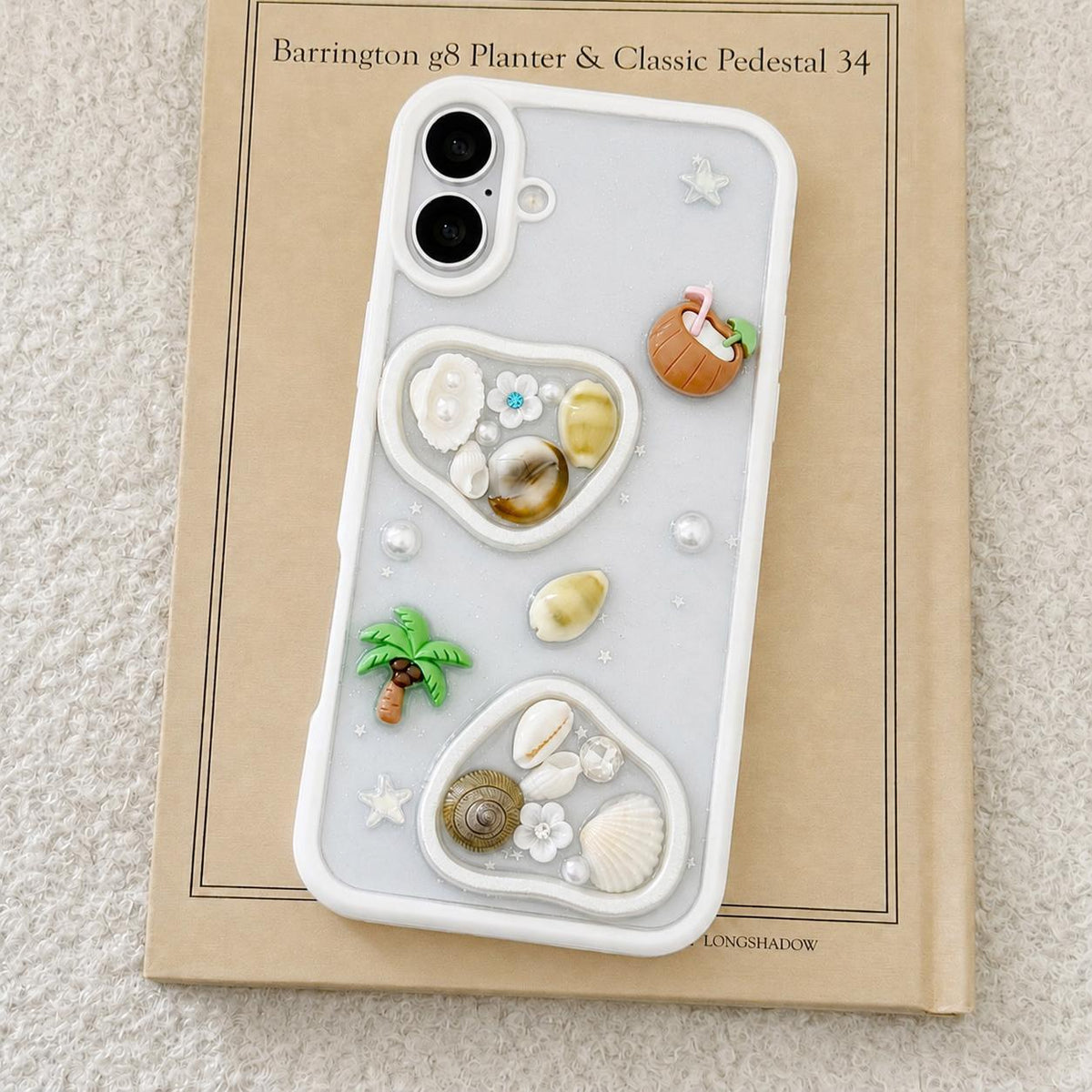 For iPhone 17 Coconut Palm Epoxy Resin Acrylic Phone Case - Default - EDA009954803