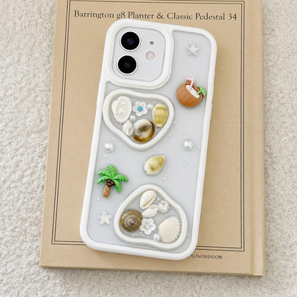 For iPhone 11 Coconut Palm Epoxy Resin Acrylic Phone Case - Default - EDA009954820