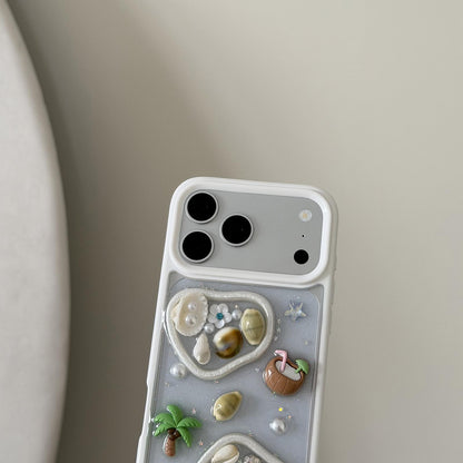 For iPhone 11 Coconut Palm Epoxy Resin Acrylic Phone Case - Default - EDA009954820