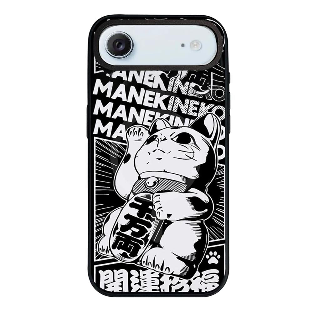 For iPhone Air Daruma Detachable Dual Magnetic PC Hybrid TPU Phone Case - Lucky Cat - EDA009955304C