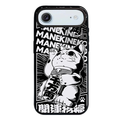 For iPhone Air Daruma Detachable Dual Magnetic PC Hybrid TPU Phone Case - Lucky Cat - EDA009955304C