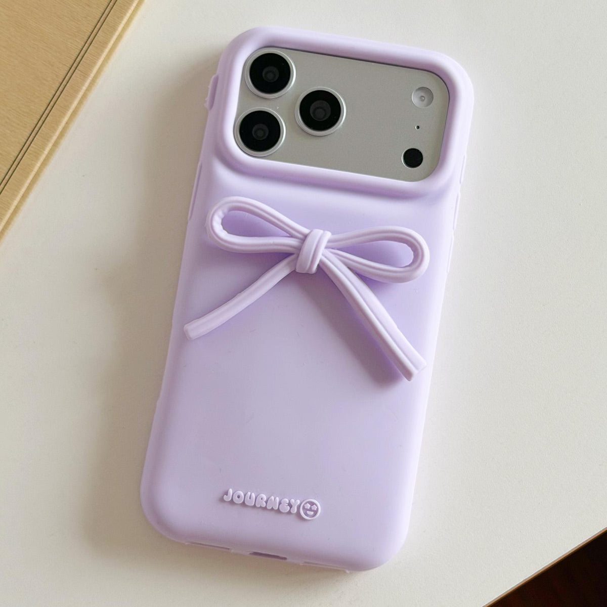 For iPhone 17 Pro Max Bow TPU hybrid PC Bulge Phone Case - Purple - EDA009958701F