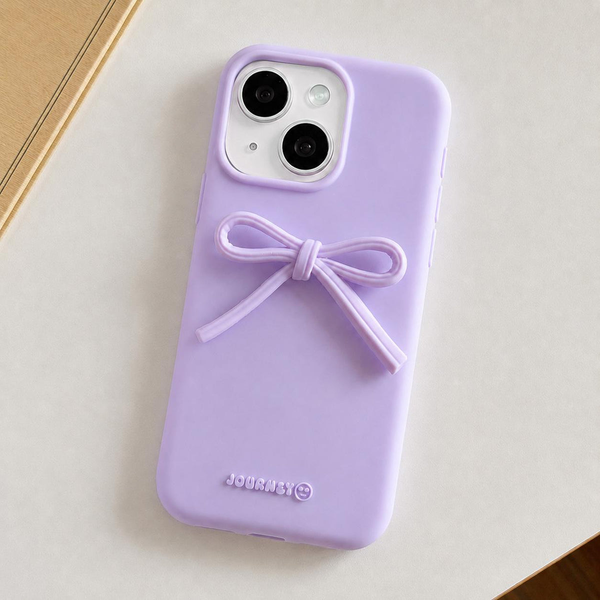 For iPhone 13 Bow TPU hybrid PC Bulge Phone Case - Purple - EDA009958718F