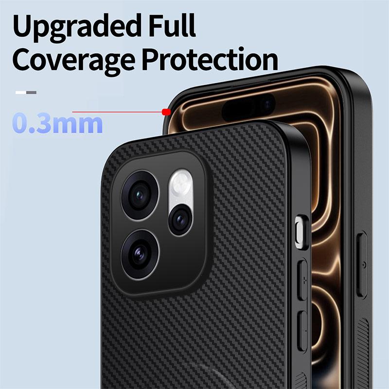 For OPPO Reno16 5G Global WANLONFENG Kickstand Carbon Fiber Texture Magnetic Phone Case with 2pcs Screen Films(Purple)