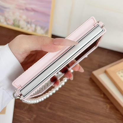 For Galaxy Z Fold8 5G Side Clamp Magnetic Central Axis Fantasy Weave Texture Phone Case - Colorful - EDA009964701A