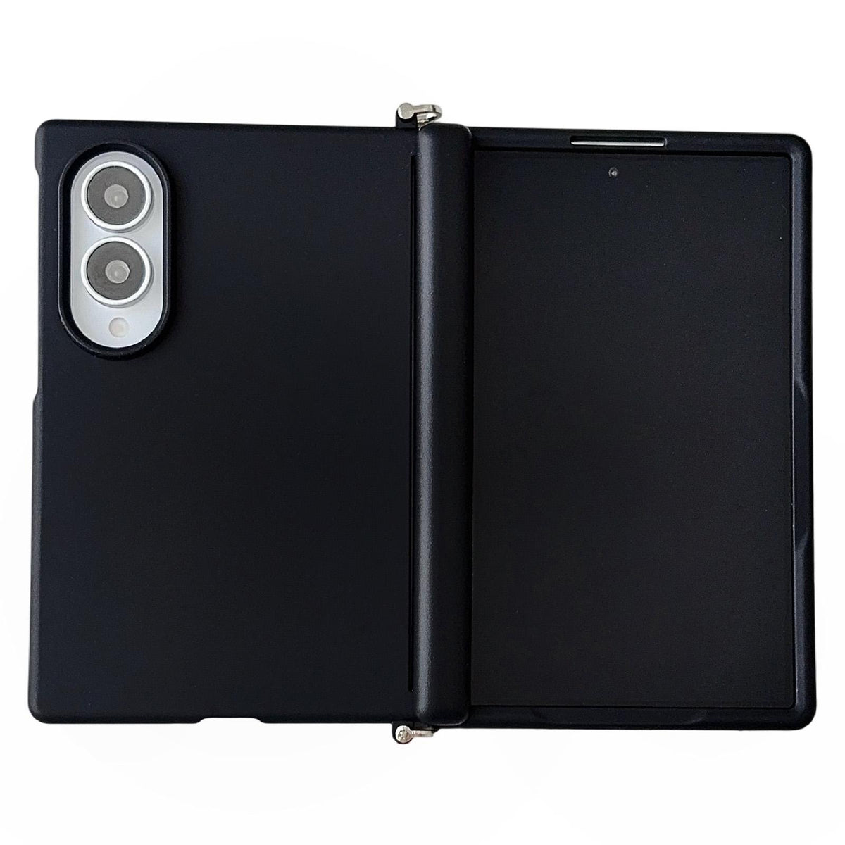 For Galaxy Z Fold8 5G Side Clamp Magnetic Central Axis Lens-Frame Phone Case - Black - EDA009965501D
