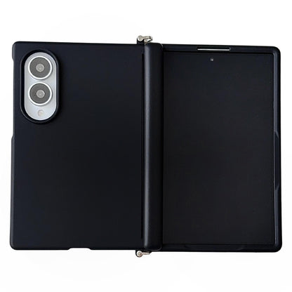 For Galaxy Z Fold8 5G Side Clamp Magnetic Central Axis Lens-Frame Phone Case - Black - EDA009965501D