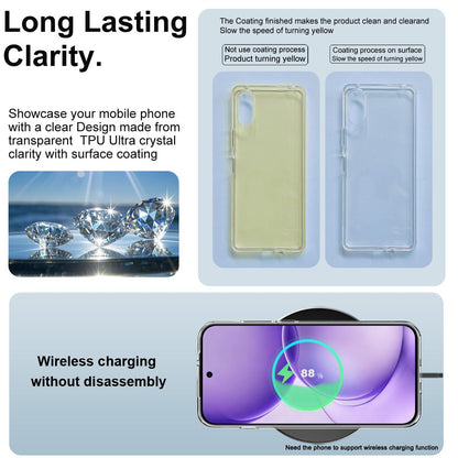 For OPPO Reno16 5G / Reno16 Pro 5G Global imak UX-10 Series Transparent Shockproof TPU Phone Case - Transparent - EDA009965601A