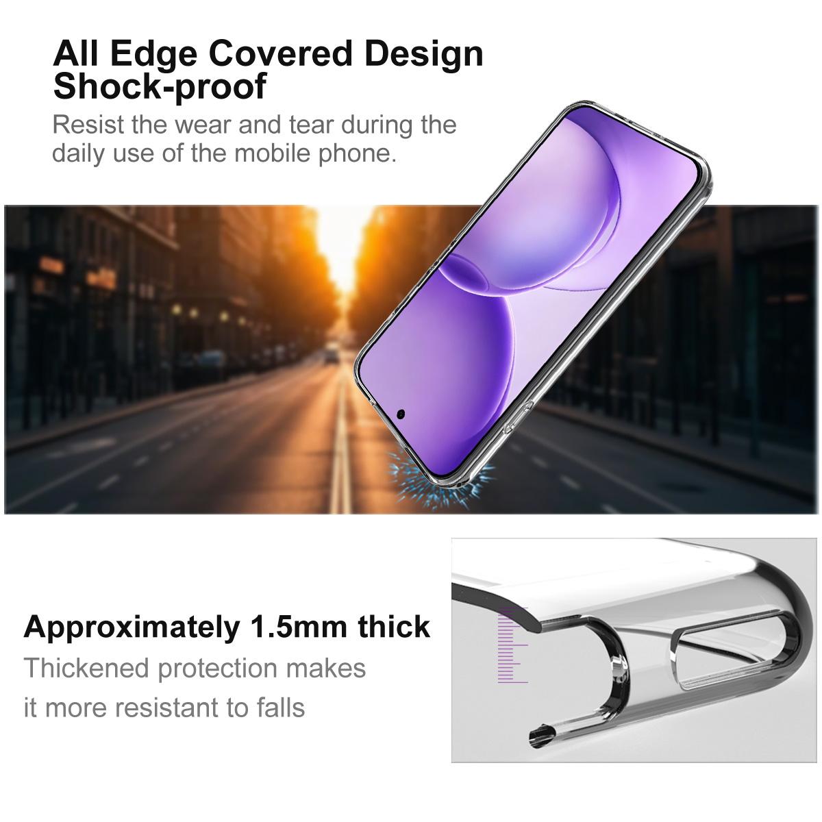 For OPPO Reno16 F 5G / Reno16 FS 5G imak UX-10 Series Transparent Shockproof TPU Phone Case - Transparent - EDA009965602A