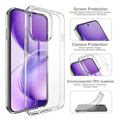 For OPPO Reno16 F 5G / Reno16 FS 5G imak UX-10 Series Transparent Shockproof TPU Phone Case - Transparent - EDA009965602A