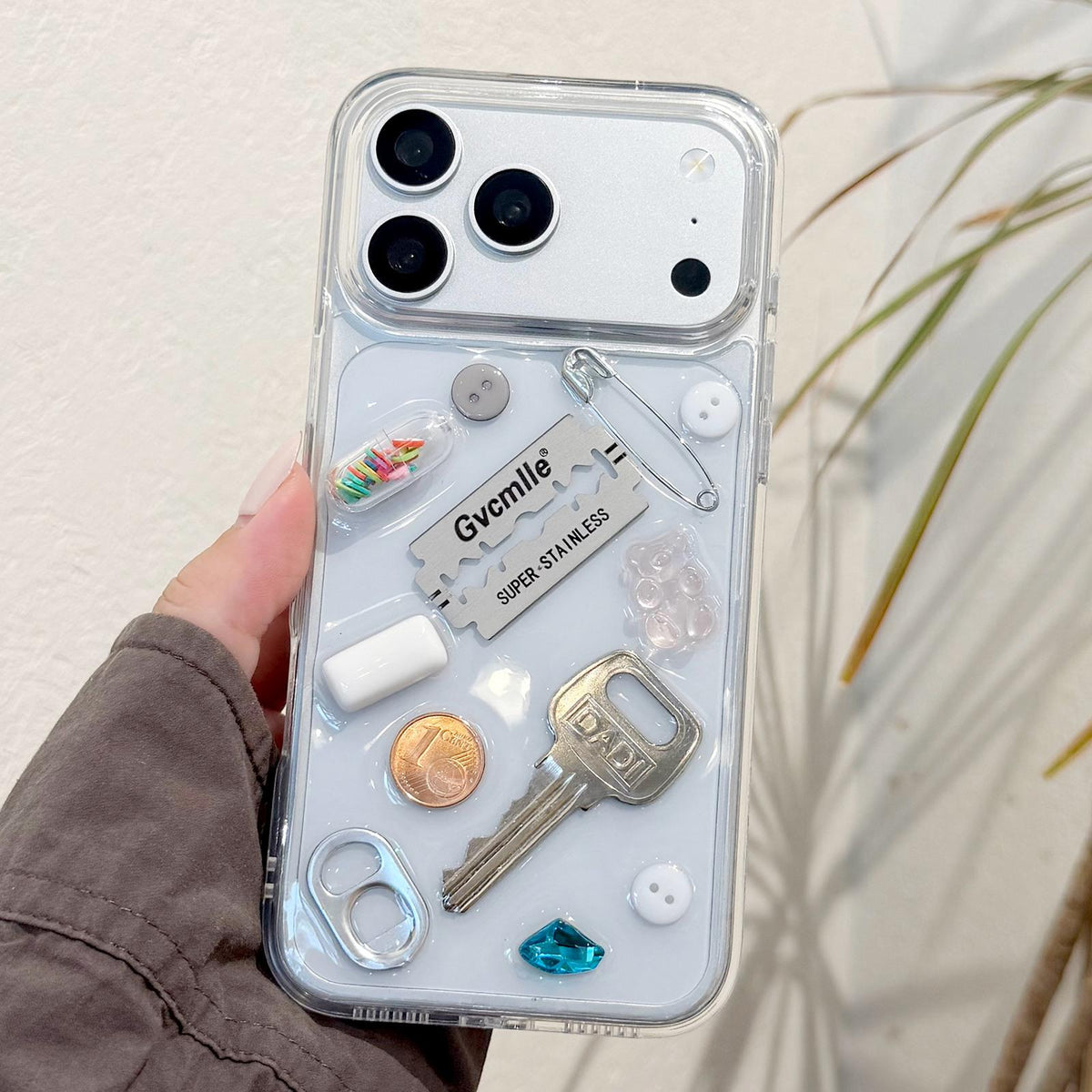 For iPhone 17 Pro Creative Color Capsule Acrylic Shockproof Phone Case - Default - EDA009966002