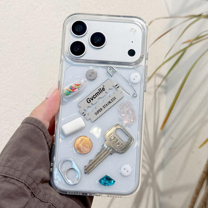 For iPhone 17 Pro Creative Color Capsule Acrylic Shockproof Phone Case - Default - EDA009966002