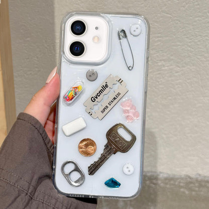 For iPhone 11 Creative Color Capsule Acrylic Shockproof Phone Case - Default - EDA009966020