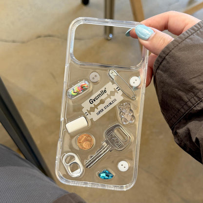 For iPhone 15 Plus / 14 Plus Creative Color Capsule Acrylic Shockproof Phone Case - Default - EDA009966011