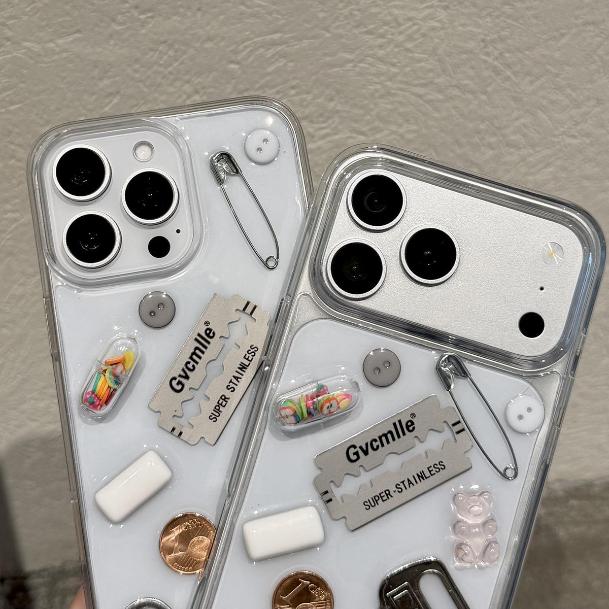 For iPhone 17 Pro Max Creative Color Capsule Acrylic Shockproof Phone Case - Default - EDA009966001