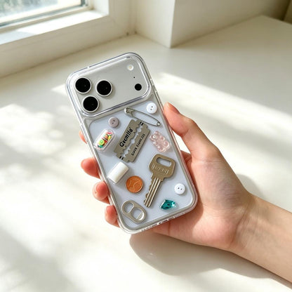 For iPhone 15 Creative Color Capsule Acrylic Shockproof Phone Case - Default - EDA009966012