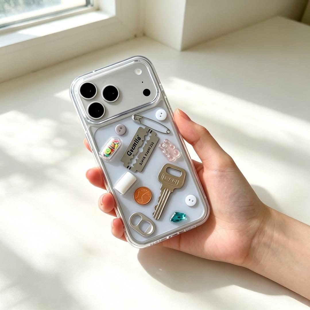 For iPhone 12 Pro Max Creative Color Capsule Acrylic Shockproof Phone Case - Default - EDA009966018