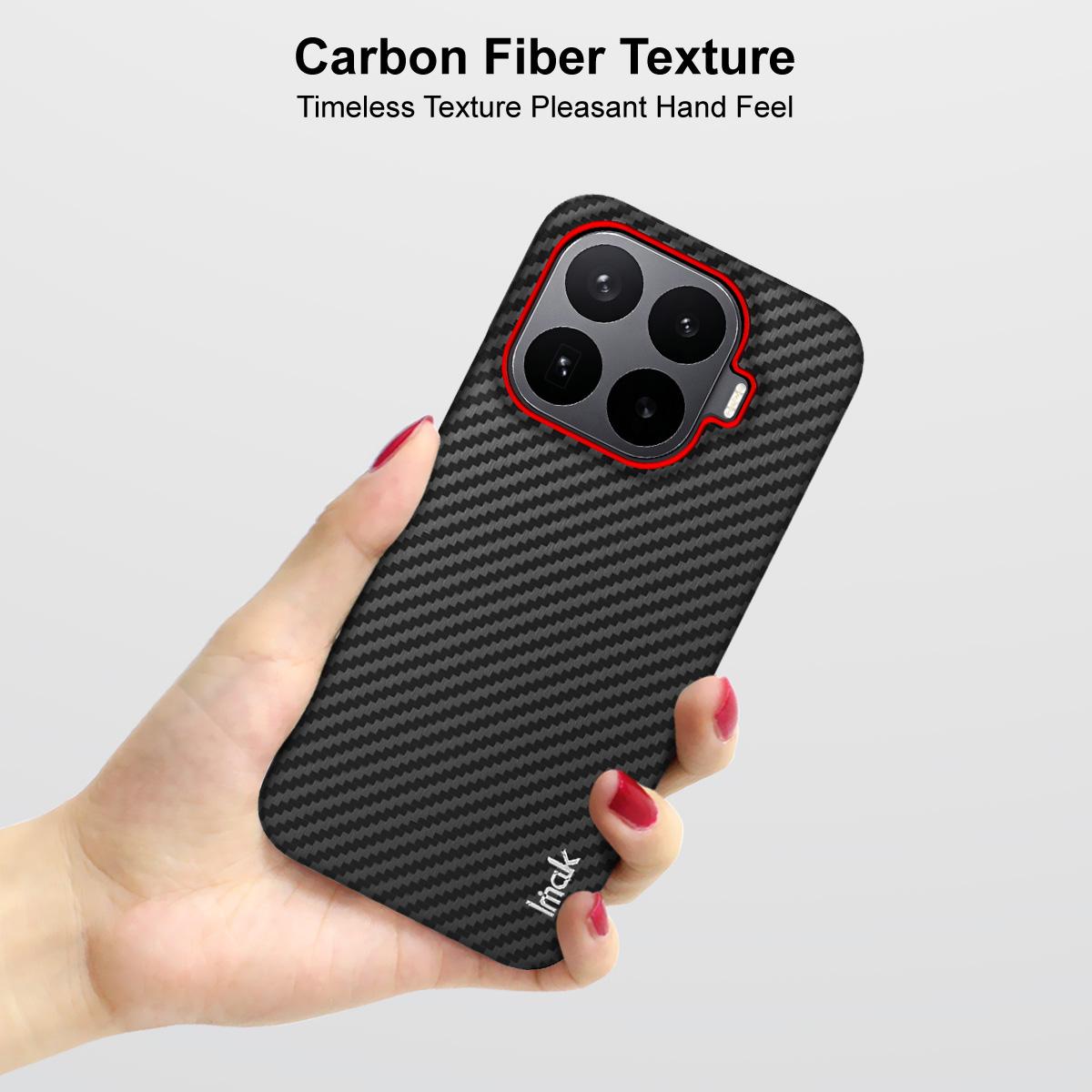 For Xiaomi 17T 5G imak Ruiyi Series Red Ring Carbon Fiber Texture Phone Case - Black - EDA009966503A