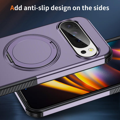 For Google Pixel 11 Pro / 11 / 10 Pro Magnetic 360 Rotating Holder Phone Case - Light Purple - EDA009967301F