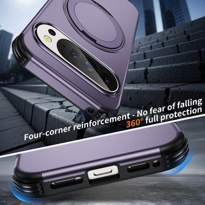 For Google Pixel 11 Pro / 11 / 10 Pro Magnetic 360 Rotating Holder Phone Case - Light Purple - EDA009967301F