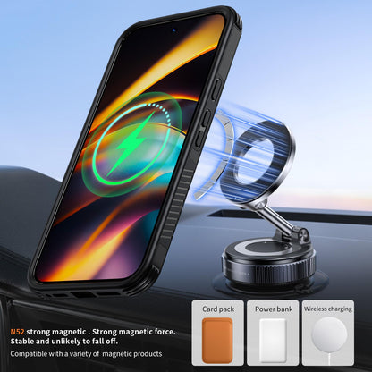 For Google Pixel 11 Pro XL / 10 Pro XL Magnetic 360 Rotating Holder Phone Case - Black - EDA009967302C