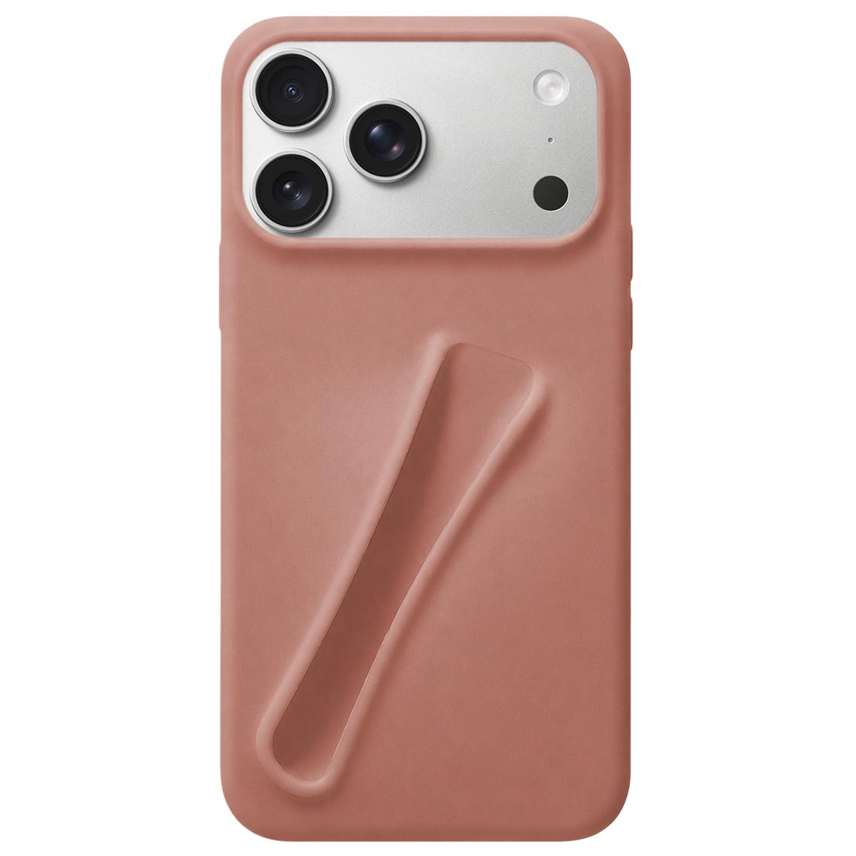 For iPhone 18 Pro Max / 17 Pro Max Lipstick Silicone 3D Phone Case - Milk Tea - EDA009976901D