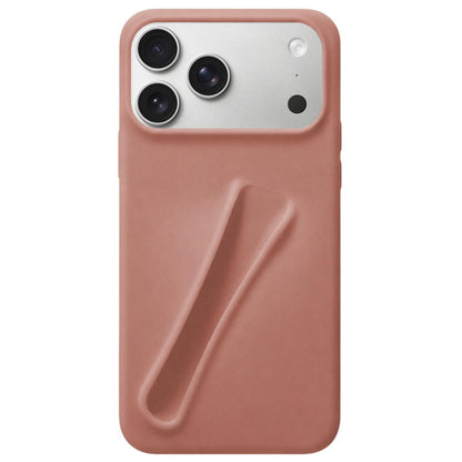 For iPhone 18 Pro Max / 17 Pro Max Lipstick Silicone 3D Phone Case - Milk Tea - EDA009976901D