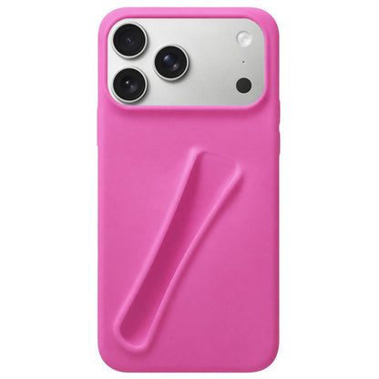 For iPhone 18 Pro Max / 17 Pro Max Lipstick Silicone 3D Phone Case - Pink - EDA009976901F