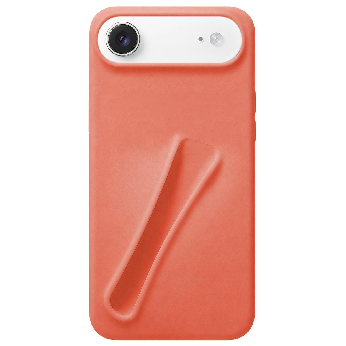 For iPhone Air Lipstick Silicone 3D Phone Case - Orange - EDA009976904A
