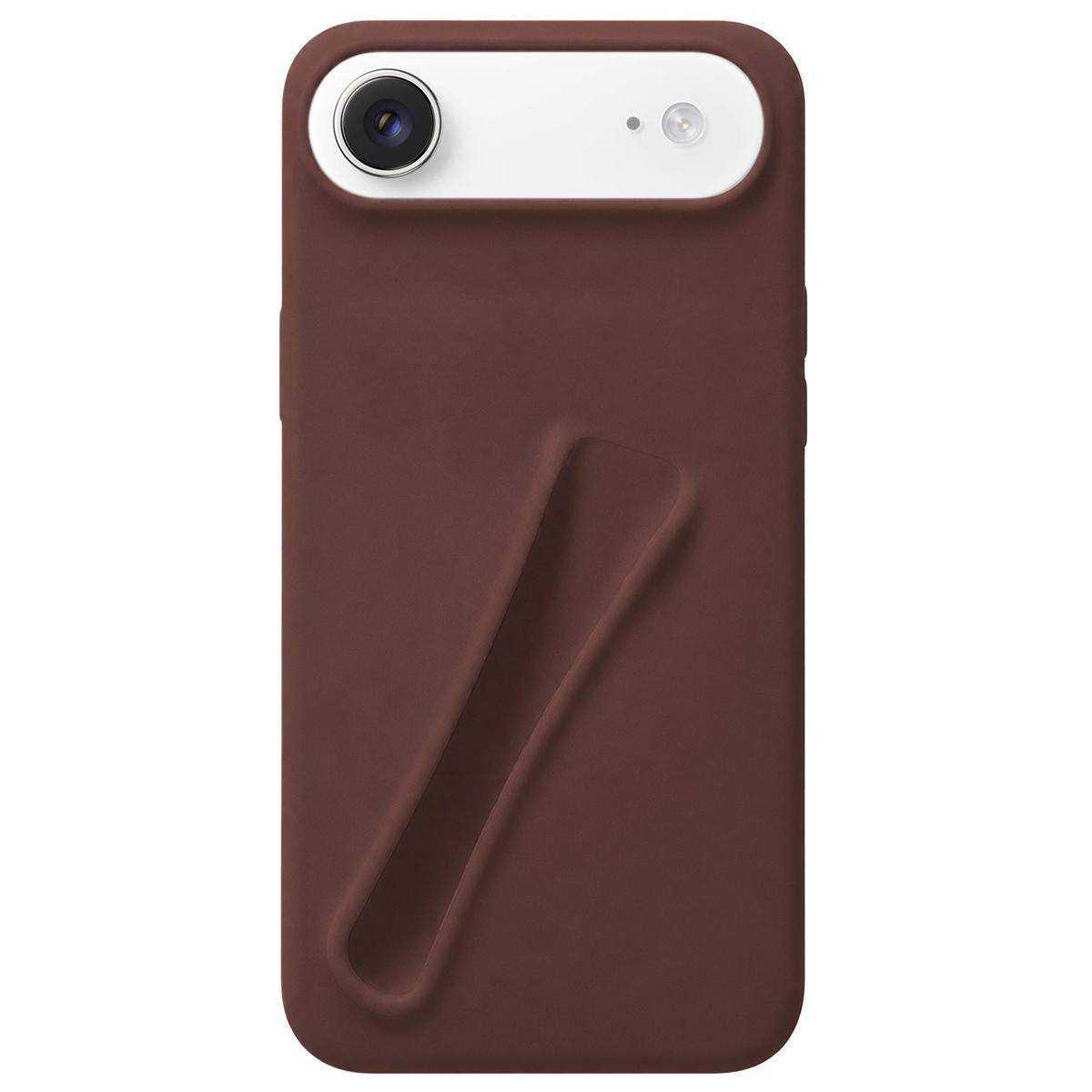 For iPhone Air Lipstick Silicone 3D Phone Case - Coffee - EDA009976904C