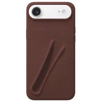 For iPhone Air Lipstick Silicone 3D Phone Case - Coffee - EDA009976904C