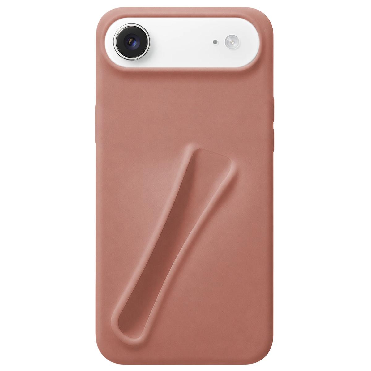 For iPhone Air Lipstick Silicone 3D Phone Case - Milk Tea - EDA009976904D